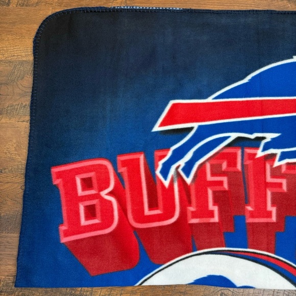 Northwest NFL Buffalo Bills Fleece Throw Blanket Size 46 x 60 - Picture 3 of 8